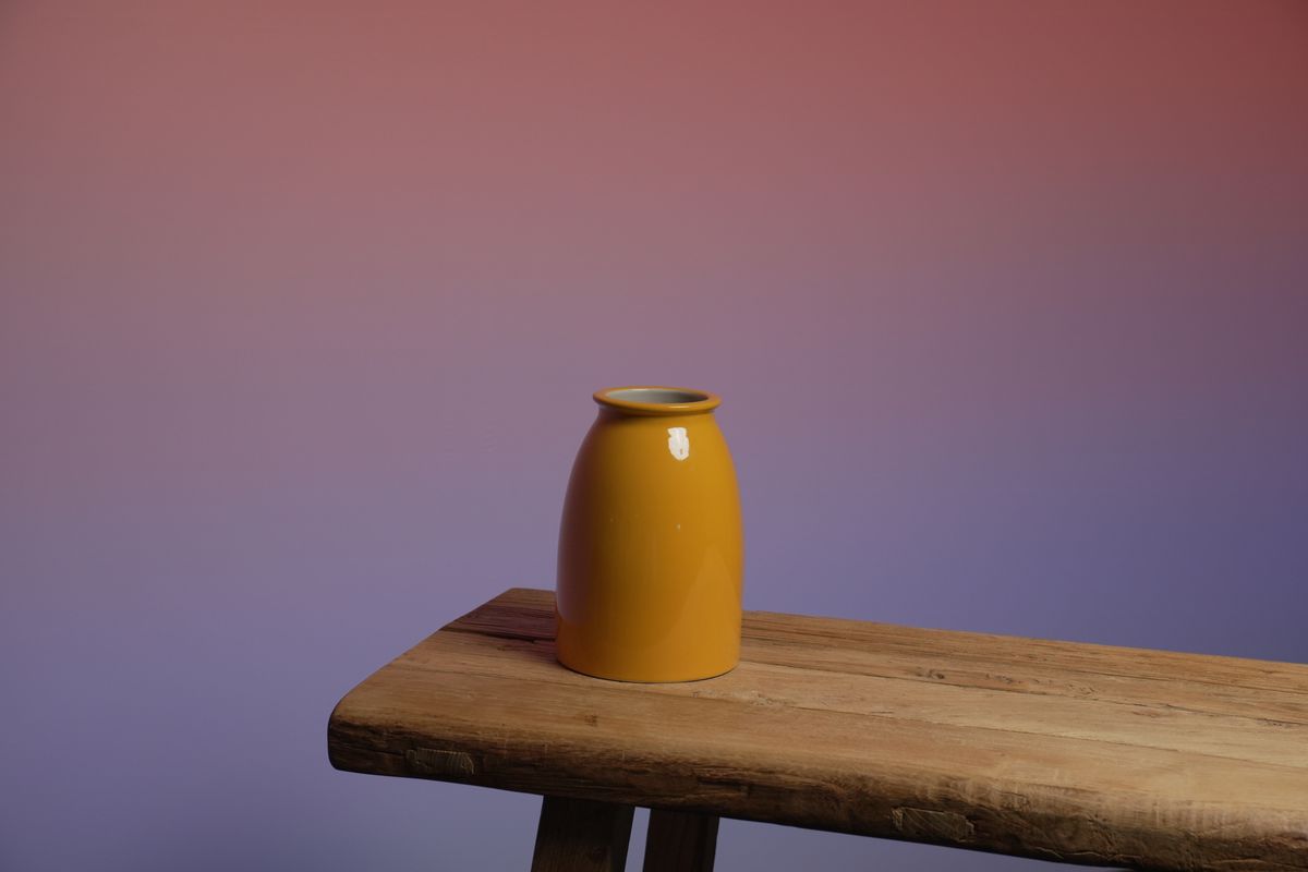 Mustard vase